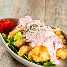 チキン南蛮 ~自家製柴漬け入りピンクのタルタル~