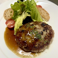 和牛入りハンバーグ　ゆず胡椒とポン酢のソース