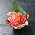 料理メニュー写真&nbsp;炙りユッケ