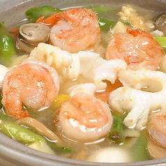 海の幸　塩味おコゲ鍋