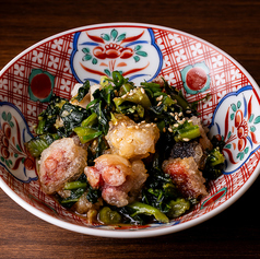 信州仕立てのタコ唐揚げ