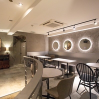 お洒落な雰囲気の店内です。