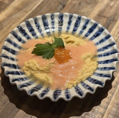 いくらのっけ 明太あんかけ出し焼き玉子