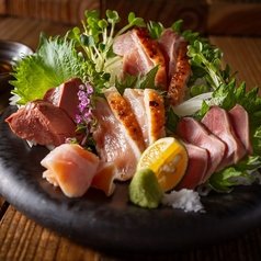 鳥刺し 5種盛り合わせ