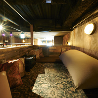 インテリアにもこだわり独自の雰囲気を大切にしています