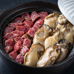 牡蠣と肉土鍋ご飯　2~3人前