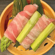 蒸籠串　セイロ串　肉巻きアスパラ