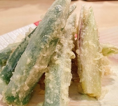 アスパラビール揚げ
