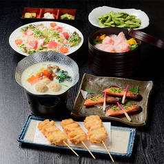 本まぐろと名古屋飯 花かるたのコース写真