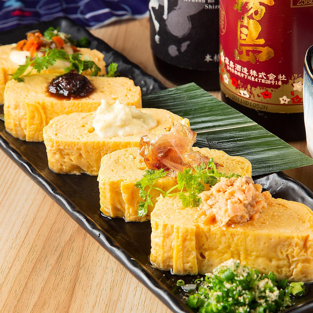 出汁巻 ～大分の味5色乗せ～様々なご当地の味をお楽しみください。