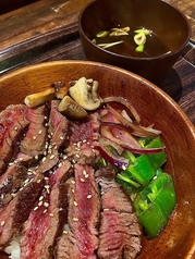 京山山椒の甘ダレステーキ丼＜京都和牛＞