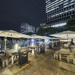 ２Ｆテラスは開放的な空間でイタリアンBBQが手ぶらで楽しめます！CARVINO栄で検索ください。