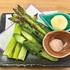 アスパラ炭火焼き