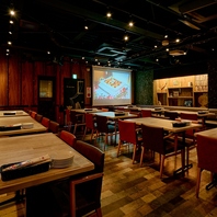 少人数貸切も大歓迎♪マイク・プロジェクターも完備◎