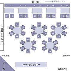 【レイアウト】 ホール席