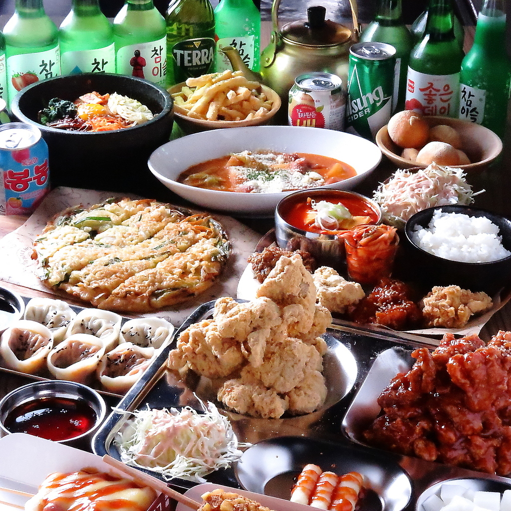 2名様からご利用可の90分食べ飲み放題コースも！豊富な韓国料理に飲み放題も付いて大満足のプラン☆