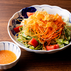 にんじんドレッシングのサラダ