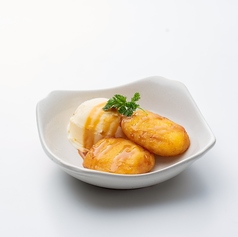 薩摩芋もちバニラアイス添え