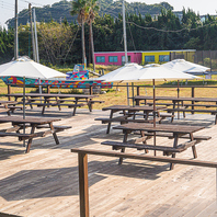 海風を感じるテラス