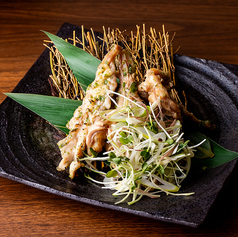 炭香る青唐せせり焼き