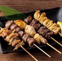 焼鳥 五種盛り 藻塩仕立て