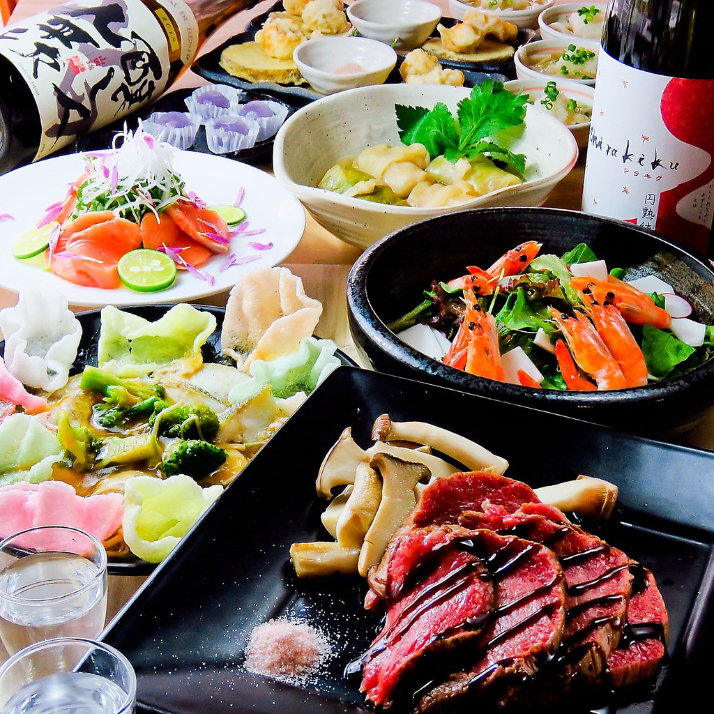 鉄板牛ステーキ×飲み放題も付いたコースが、なんと5000円～!!