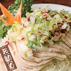 蒸し鶏の四川風山椒