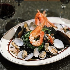 新鮮な魚介の漁師風パスタ