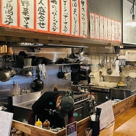 カウンター席もご用意！おひとりさまもお気軽に！