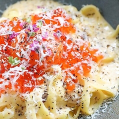 イクラ 生ベーコン カルボナーラ -タリアテッレ-
