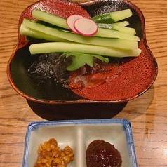 きゅうりスティック　金山寺味噌添え