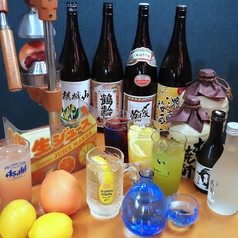 日本酒、焼酎、生搾りサワーなど、充実のラインナップ♪