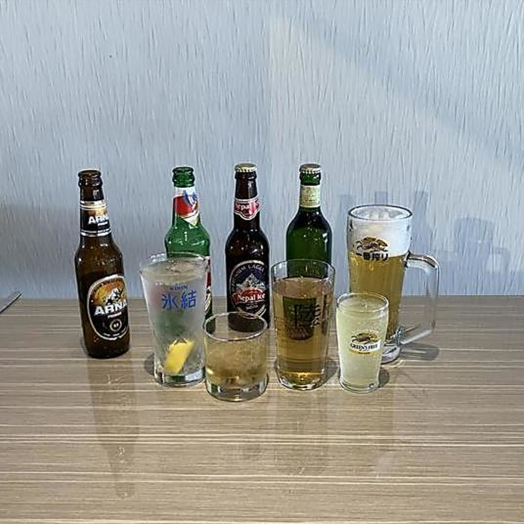 豊富なドリンクメニューをご用意。コースには飲み放題もついております。