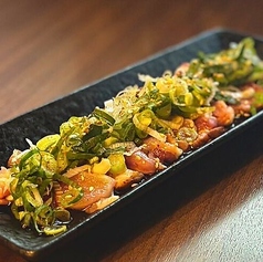 鶏たたきの葱出汁ポン酢