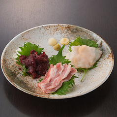 馬刺し3点盛合わせ