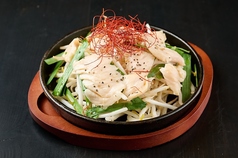 鉄板焼上ミノもやし炒め
