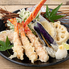 海老・蟹 天布羅 ～季節野菜を添えて～