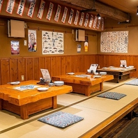 海鮮居酒屋ならではの座敷席◎