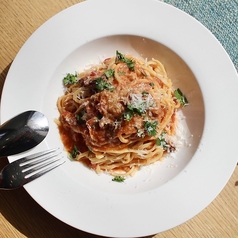 3-5月限定春パスタ 自家製パンチェッタのアマトリチャーナ