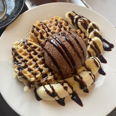 チョコバナナワッフル