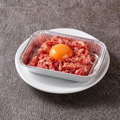 細切りユッケのホイル焼き