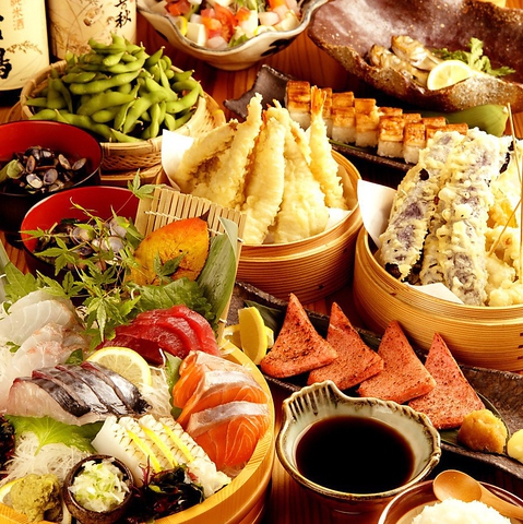 北新地で美味しい天ぷらと新鮮な海鮮を！個室完備◎