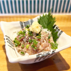 アジの粗たたきなめろう