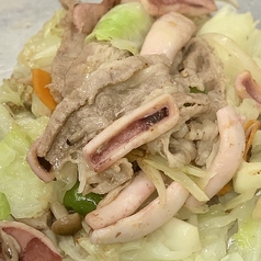 牛・イカ鉄板焼き