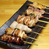 備長炭で焼き上げる朝引き鶏の焼き鳥！