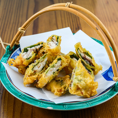 梅しそ包み魚天ぷら