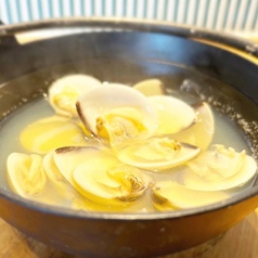 白はまぐりの酒蒸し