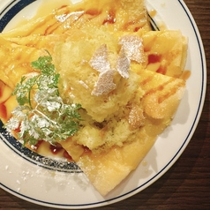 さつま芋とバニラと紹興酒のクレープ