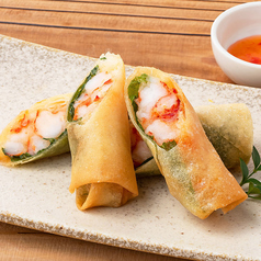 海老と紫蘇の春巻き