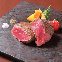 信州アルプス牛ヒレ肉のステーキ